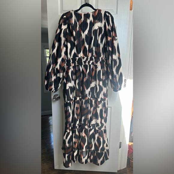 Animal print, Anthropologie, Black and Brown Dress - Picture 1 of 7